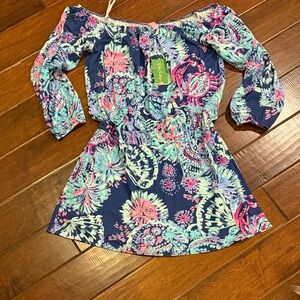 Lilly Pulitzer Multicolor Patterned Skort Dress Romper